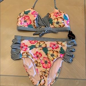 Two piece bathing suit